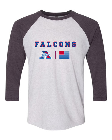 Armstrong Falcons Team Colors Flag Men's Baseball T-Shirt