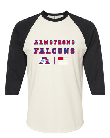 Armstrong Falcons Spirit Flag Women's Baseball T-Shirt