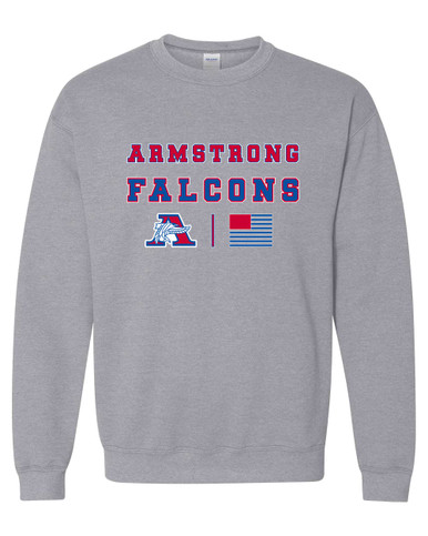 Armstrong Falcons Spirit Flag Men's Sweatshirt
