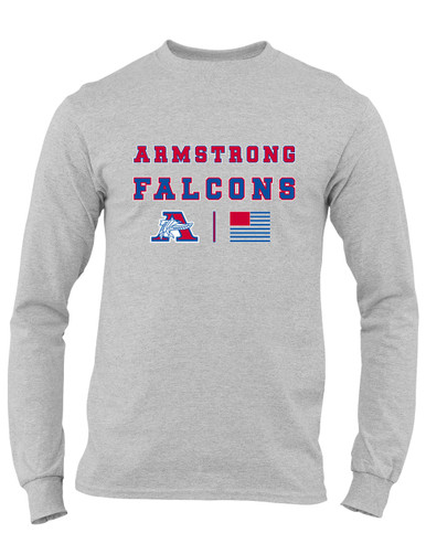 Armstrong Falcons Spirit Flag Men's LS T-Shirt