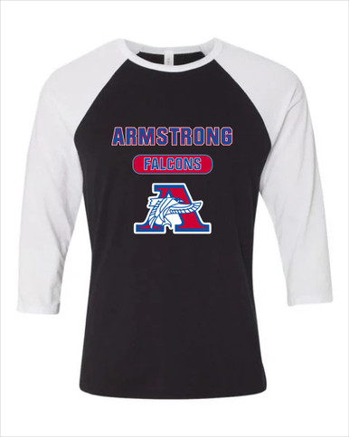 Armstrong Falcons Mascot #3 Women's Baseball T-Shirt