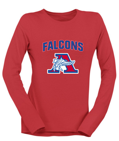 Armstrong Falcons Mascot #6 Women's Premium LS T-Shirt