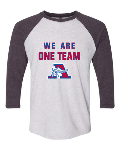 Armstrong Falcons We Are One Team Women's Baseball T-Shirt