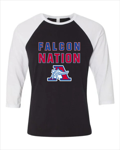Armstrong Falcons Nation #2 Women's Baseball T-Shirt