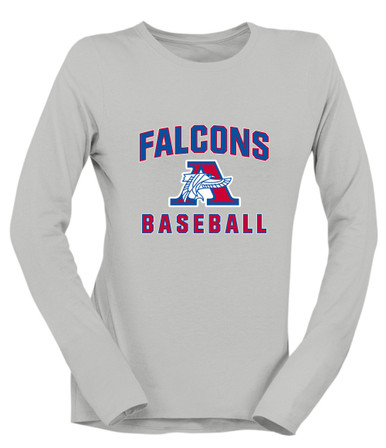 Armstrong Falcons Baseball #1 Women's Premium LS T-Shirt