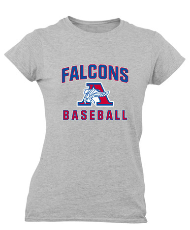 Armstrong Falcons Baseball #1 Women's Premium SS T-Shirt