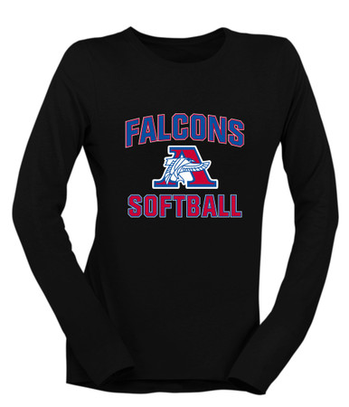 Armstrong Falcons Softball #1 Women's Premium LS T-Shirt