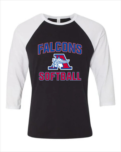 Armstrong Falcons Softball #1 Women's Baseball T-Shirt