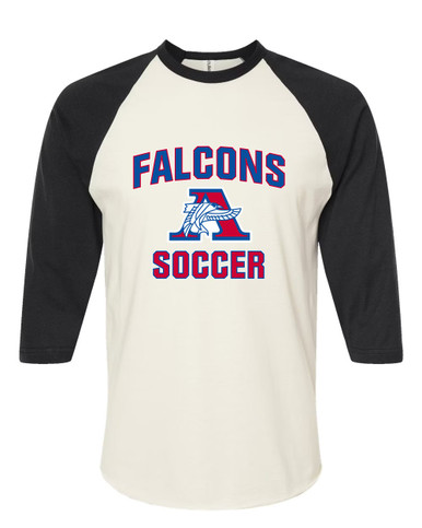 Armstrong Falcons Soccer #1 Men's Baseball T-Shirt