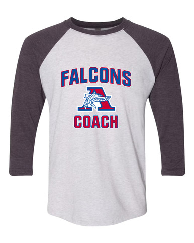 Armstrong Falcons Coach Women's Baseball T-Shirt