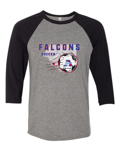 Armstrong Falcons Soccer #2 Women's Baseball T-Shirt