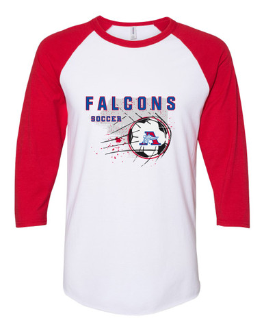 Armstrong Falcons Soccer #2 Men's Baseball T-Shirt