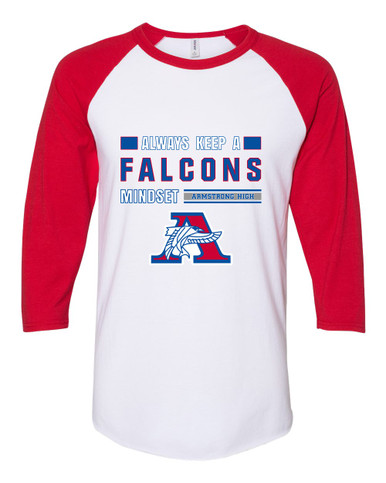 Armstrong Falcons Mindset Women's Baseball T-Shirt