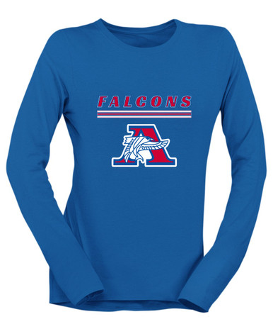 Armstrong Falcons Mascot #8 Women's LS T-Shirt