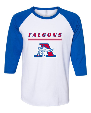 Armstrong Falcons Mascot #8 Women's Baseball T-Shirt