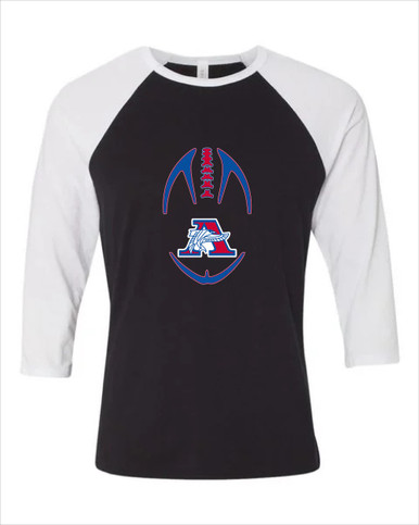Armstrong Falcons Football #4 Women's Baseball T-Shirt