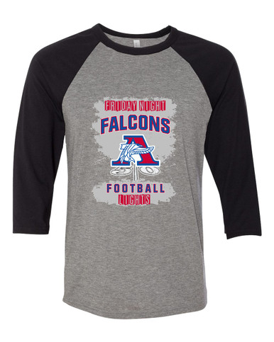Armstrong Falcons Football #6 Women's Baseball T-Shirt