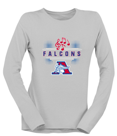 Armstrong Falcons Band # 3 Women's LS T-Shirt