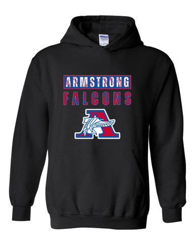 Armstrong Falcons Mascot #9 Men's Hoodie