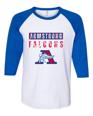 Armstrong Falcons Mascot #9 Women's Baseball T-Shirt
