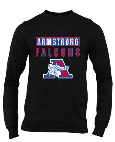 Armstrong Falcons Mascot #9 Men's LS T-Shirt