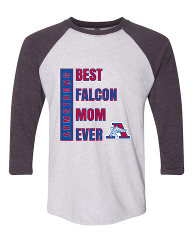 Armstrong Falcons Best Falcon Mom Women's Baseball T-Shirt
