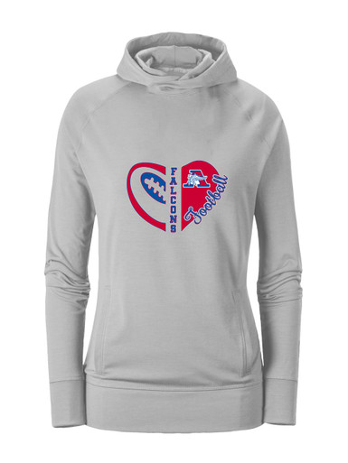 Armstrong Falcons Heart Football Women's Hoodie