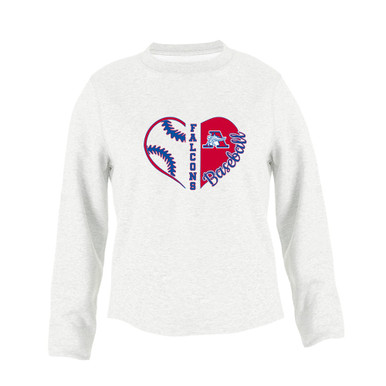 Armstrong Falcons Heart Baseball Women's Sweatshirt
