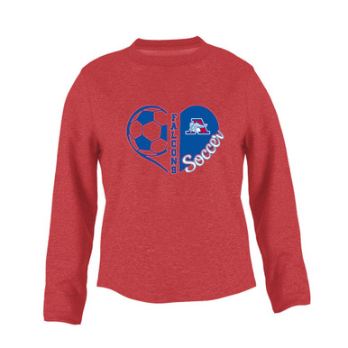 Armstrong Falcons Heart Soccer Women's Sweatshirt