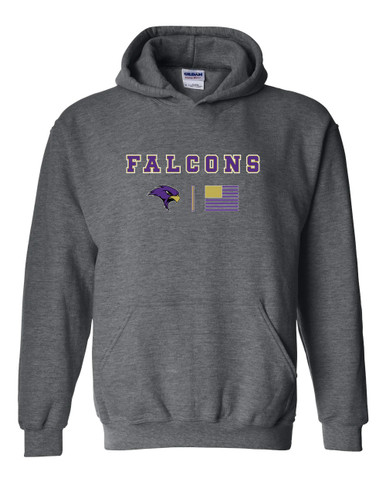 Timber Creek Falcons Team Colors Flag Men's Hoodie