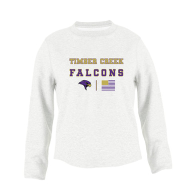 Timber Creek Falcons Spirit Flag Women's Sweatshirt