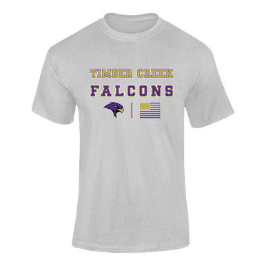 Timber Creek Falcons Spirit Flag Men's Premium SS T-Shirt