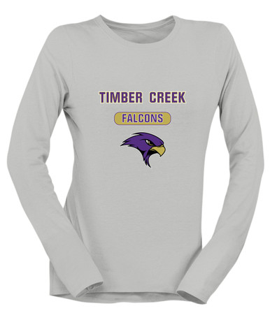 Timber Creek Falcons Mascot #3 Women's Premium LS T-Shirt