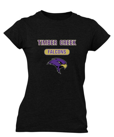 Timber Creek Falcons Mascot #3 Women's SS T-Shirt