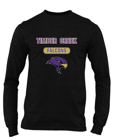 Timber Creek Falcons Mascot #3 Men's LS T-Shirt
