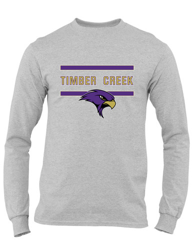 Timber Creek Falcons Mascot #4 Men's LS T-Shirt