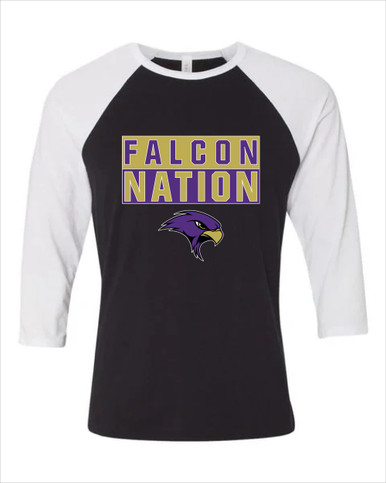 Timber Creek Falcons Nation #1 Women's Baseball T-Shirt
