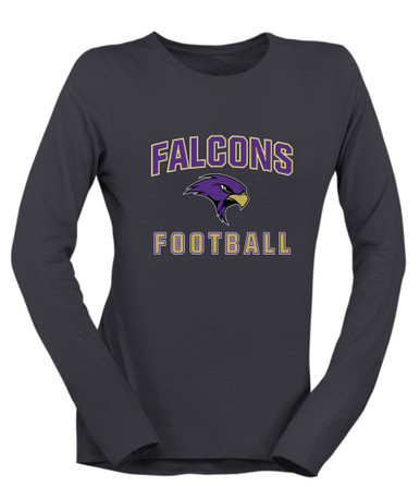 Timber Creek Falcons Football #1 Women's Premium LS T-Shirt