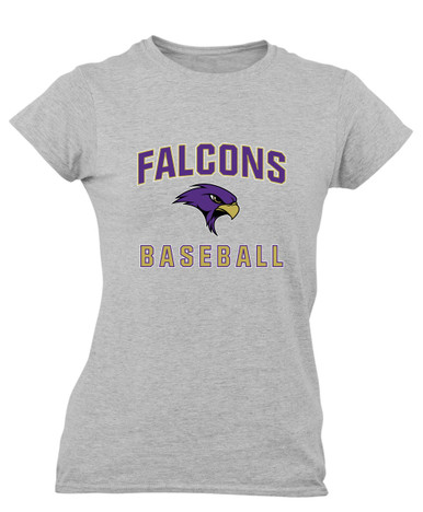 Timber Creek Falcons Baseball #1 Women's Premium SS T-Shirt