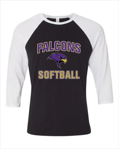 Timber Creek Falcons Softball #1 Women's Baseball T-Shirt