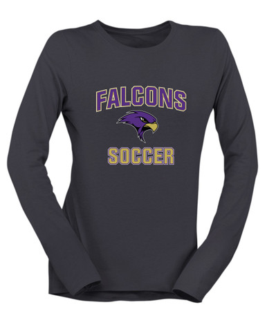 Timber Creek Falcons Soccer #1 Women's Premium LS T-Shirt