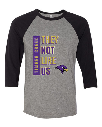 Timber Creek Falcons They Not Like Us #1 Men's Baseball T-Shirt