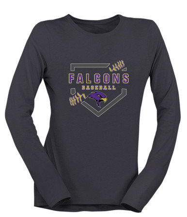 Timber Creek Falcons Baseball #2 Women's Premium LS T-Shirt