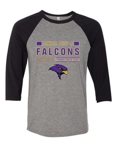 Timber Creek Falcons Mindset Men's Baseball T-Shirt