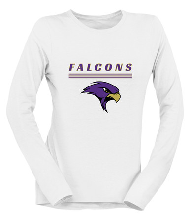 Timber Creek Falcons Mascot #8 Women's Premium LS T-Shirt