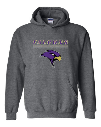 Timber Creek Falcons Mascot #8 Men's Hoodie