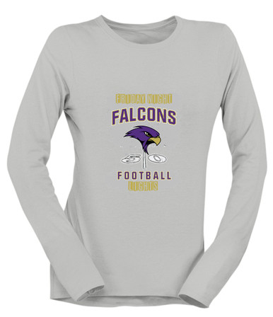Timber Creek Falcons Football #6 Women's Premium LS T-Shirt