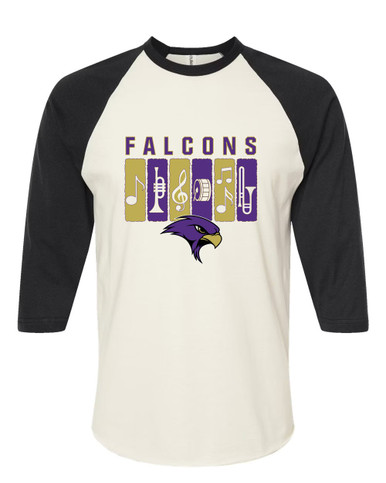 Timber Creek Falcons Band # 2 Men's Baseball T-Shirt