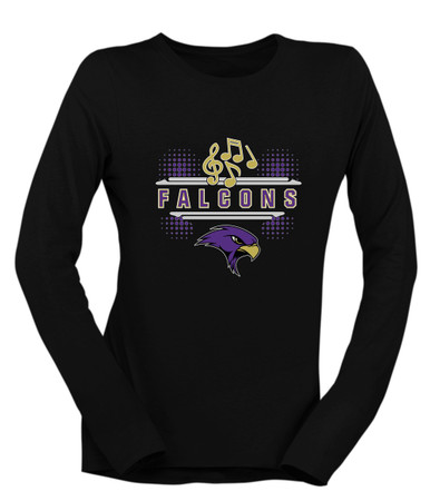 Timber Creek Falcons Band # 3 Women's Premium LS T-Shirt