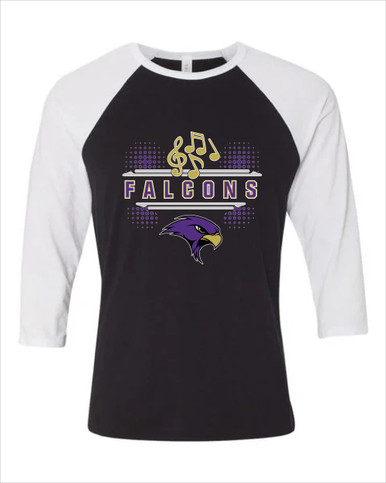 Timber Creek Falcons Band # 3 Women's Baseball T-Shirt